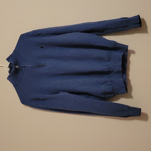 Polo Ralph Lauren Pima Cotton XLarge Blue Quarter Zip Sweater - Picture 5 of 8